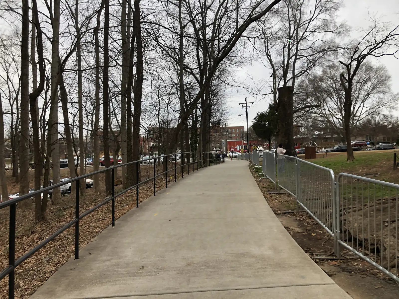 The Noonday Creek Trail, the paved path linking downtown Woodstock to Highway 92
