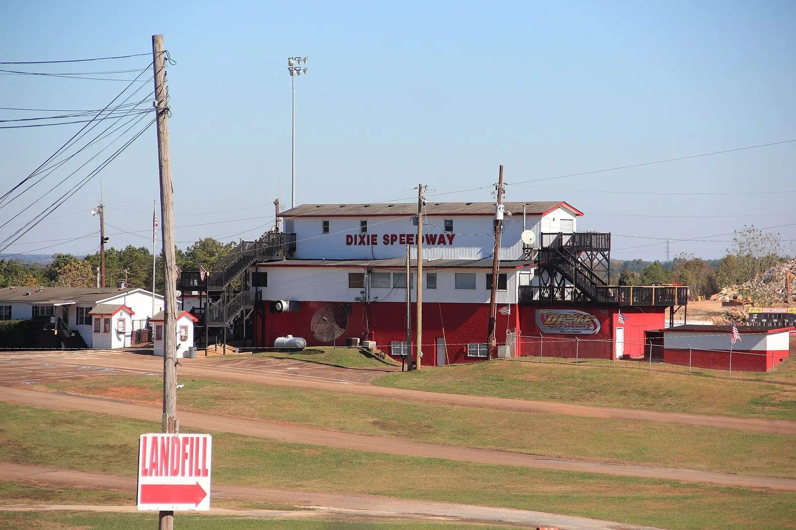 Dixie Speedway in Woodstock, home of the Holiday Lights of Woodstock drive-through show
